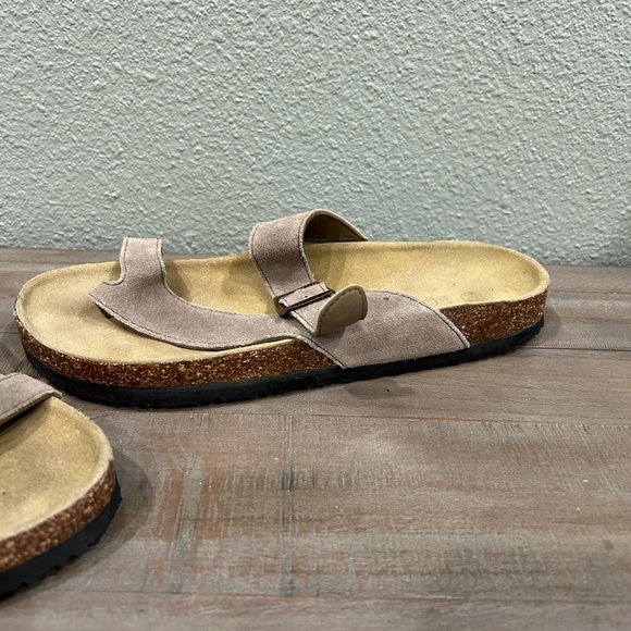 New Ecsa Suade Women’s Cork Sandals Size 10 - Picture 5 of 6